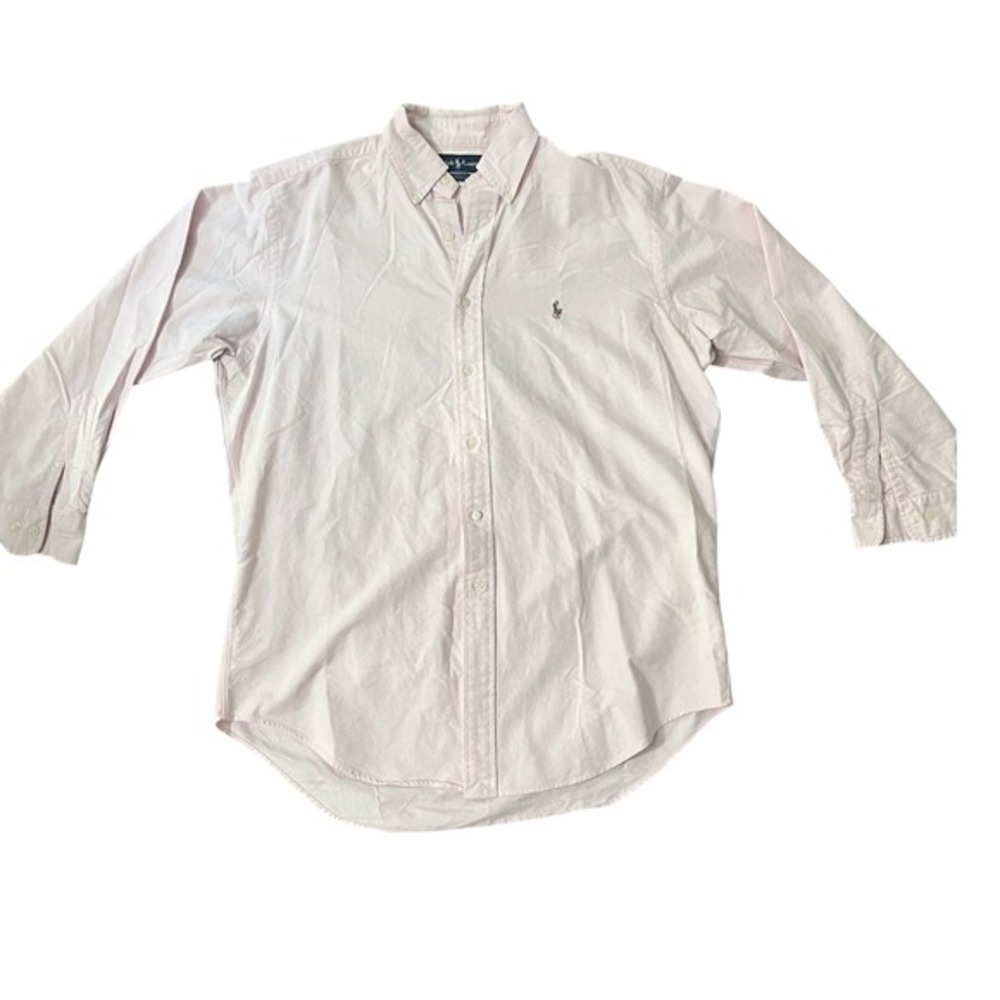 Ralph Lauren Yarmouth Pink Cotton Button‎ Down Shirt Mens 16 32/33
